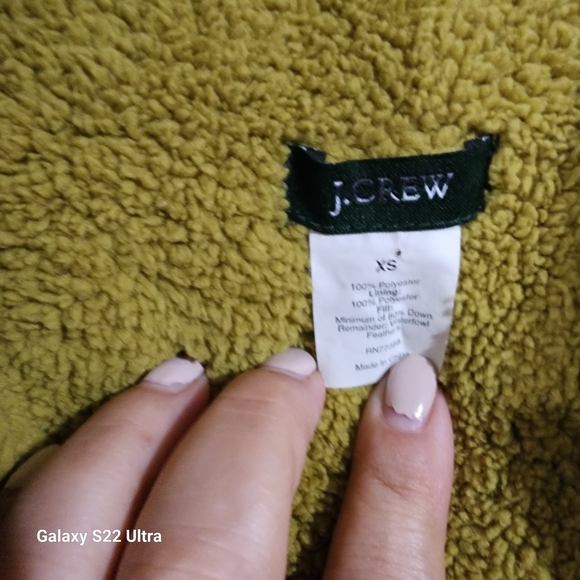 J. Crew Mustard Quilted Vest - Picture 2 of 7